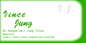 vince jung business card